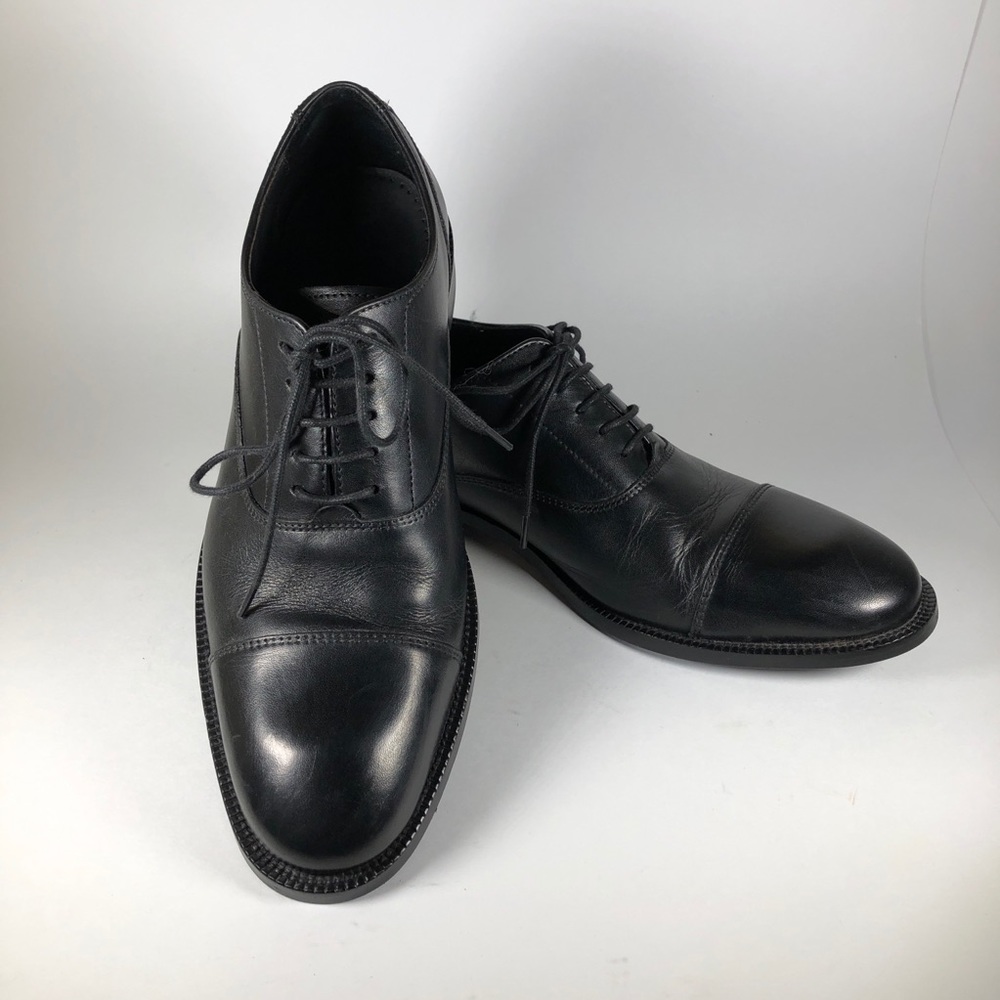 Cole Haan Mens Oxford Cap Toe Leather Black 8.5